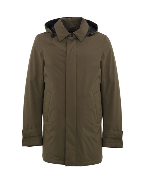 Parka lungo in 2 Layer Windstopper Verde Herno | PI001242U 128407400